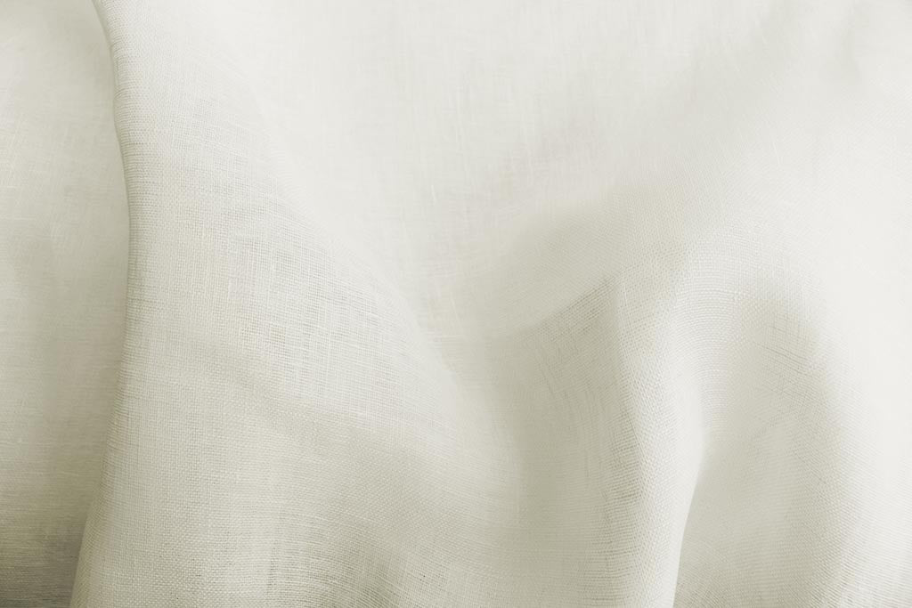 Mette Offwhite - 300 cm wide - double width linen fabric for sheer curtains