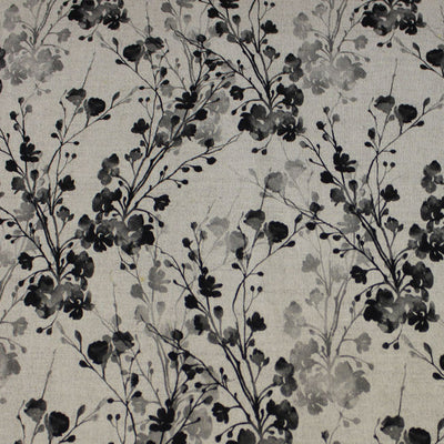 FlowerBliss Charcoal, blue and grey pattern