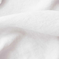 Abby White Linen mix fabric, close-up photo. This fabric is for Super Saver Blinds only!