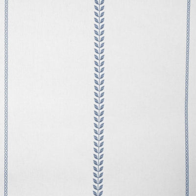 Berit Agate Blue - curtain fabric with Blue striped print