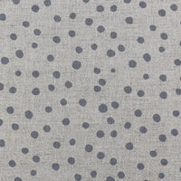 Dottie Ash - Dotted curtain fabric with Grey dots