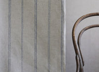 Rae Ash - Curtain fabric with Grey hand drawn stripes