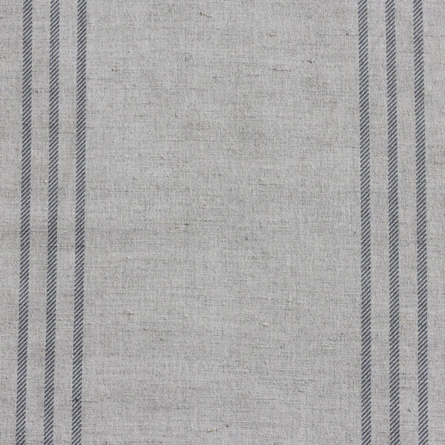 Telma Ash - Curtain fabric with Grey stripes