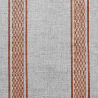 Bella Terracotta - Curtain fabric with Orange stripes
