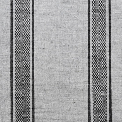 Bella Black - Curtain fabric with Black stripes for stripe curtains - detail