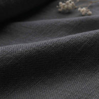 Black Heavy Linen - curtain fabric and upholstery fabric 100% linen. Greta Noir.