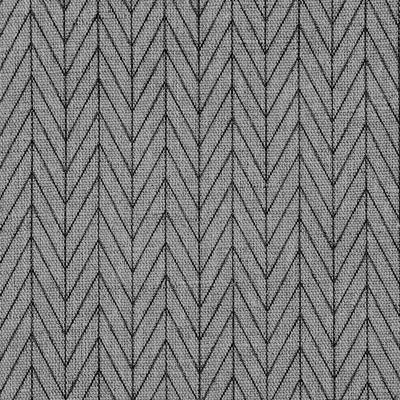 Ollie Noir Curtain fabric, abstract black herringbone pattern