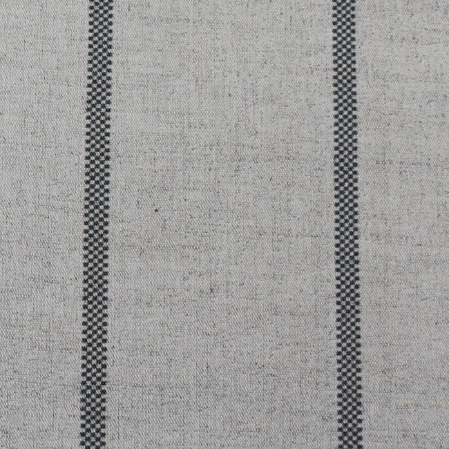 Ronja Black - Curtain fabric with Black stripes