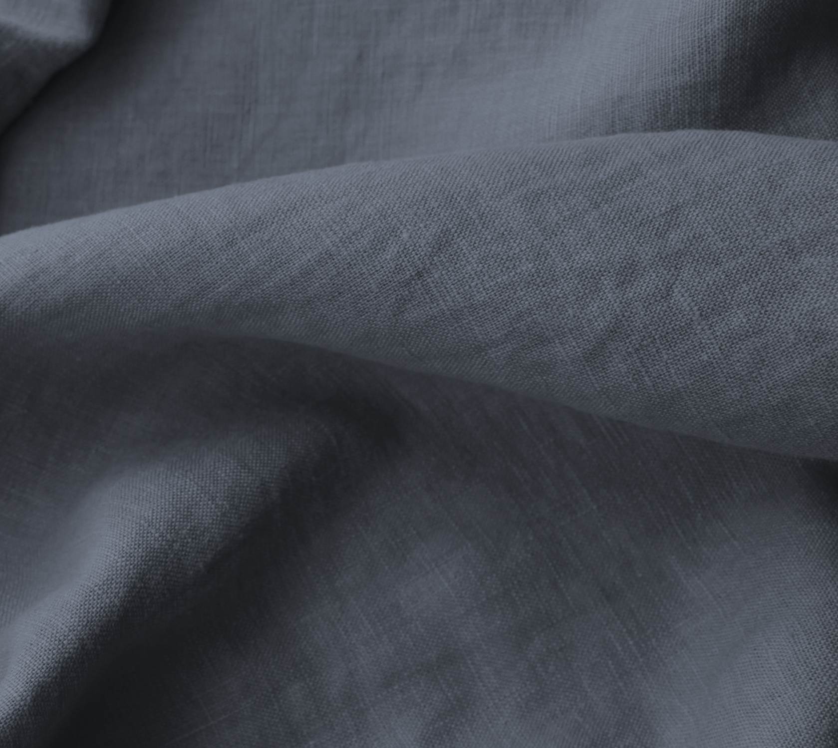 Blue 100% Linen Fabric. Bea Denim by Ada & Ina Fabrics