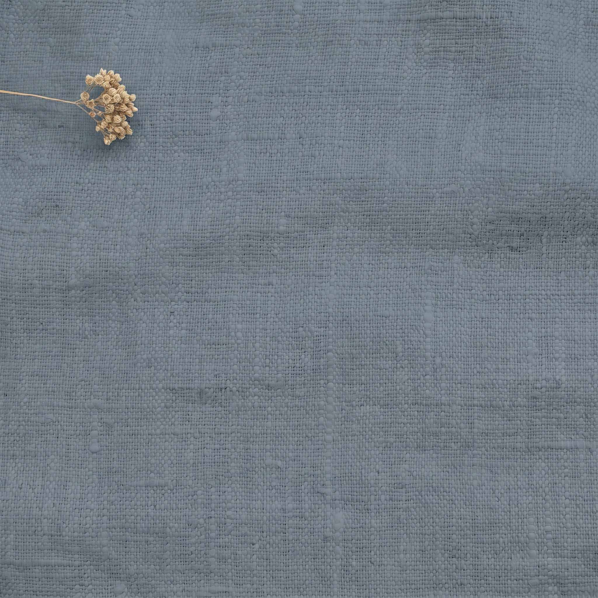 Blue Linen fabric - pre-washed 100% linen. Bianco Blue Grey by Ada & Ina.