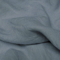 Blue Linen Fabric - close-up. Mariana Blue River by Ada & Ina