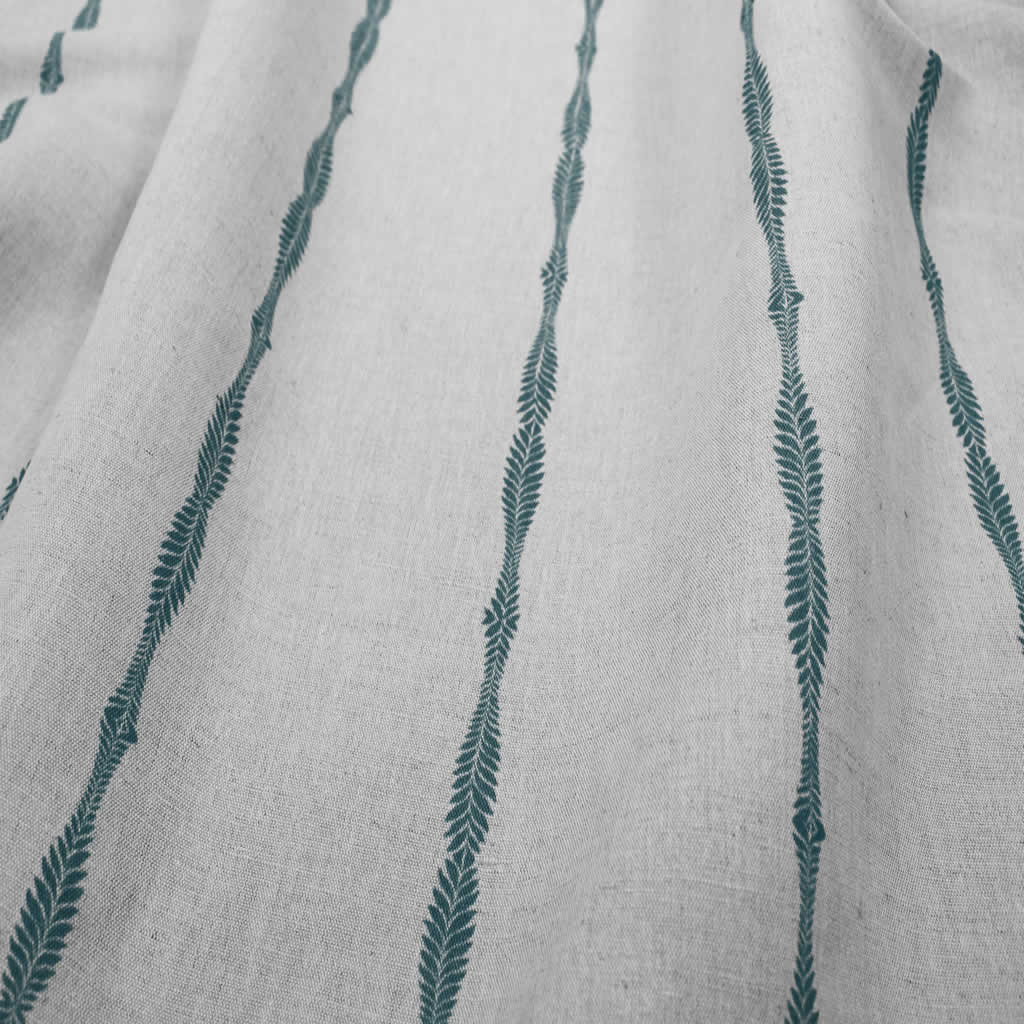 Irina Blue Stone - Curtain fabric with Blue abstract print