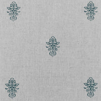 Lisana NAT Blue Stone - Curtain fabric with Light Blue abstract print