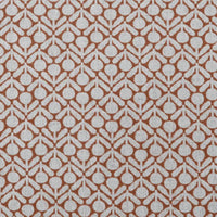 Nessa Burnt Orange - Curtain fabric with Orange abstract print
