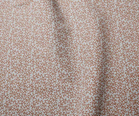 Phila Burnt Orange - Curtain fabric with Orange botanical print