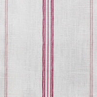 Elise Red-WHT - vertical two tone striped fabric