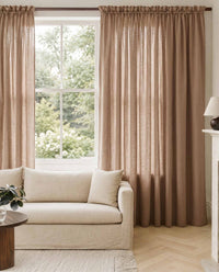 Cashmir brown Linen Curtains. Mariana Cashmir by Ada & Ina