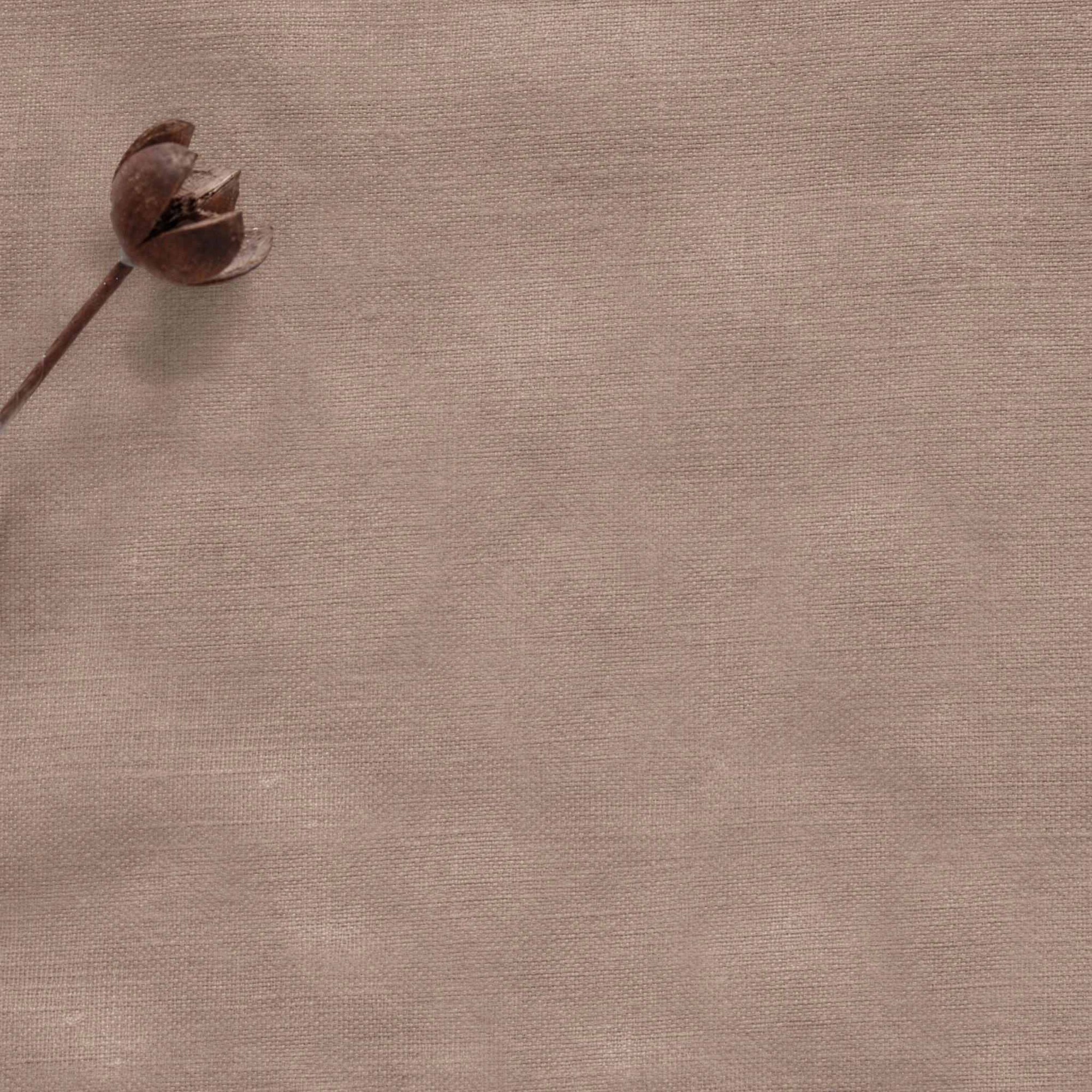 Cashmir brown Linen stonewashed Fabric. Mariana Cashmir by Ada & Ina