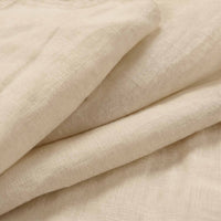 Chalk Double width Linen fabric. Softened 280 cm wide. Close-up. Vilgot Chalk by Ada & Ina