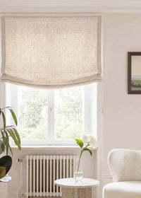 Chalk Relaxed linen blind - pre-washed. Bianco Chalk by Ada & Ina.