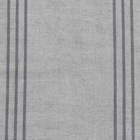 Telma Charcoal - Curtain fabric with Dark Grey stripes