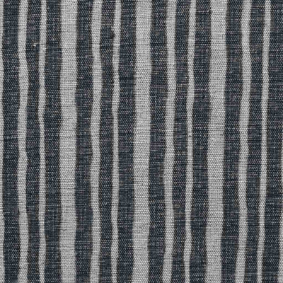 Lydia Charcoal - Grey striped fabric