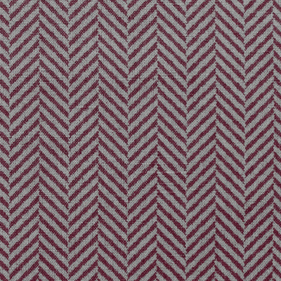 Hugo Cherry Curtain fabric, abstract red herringbone pattern