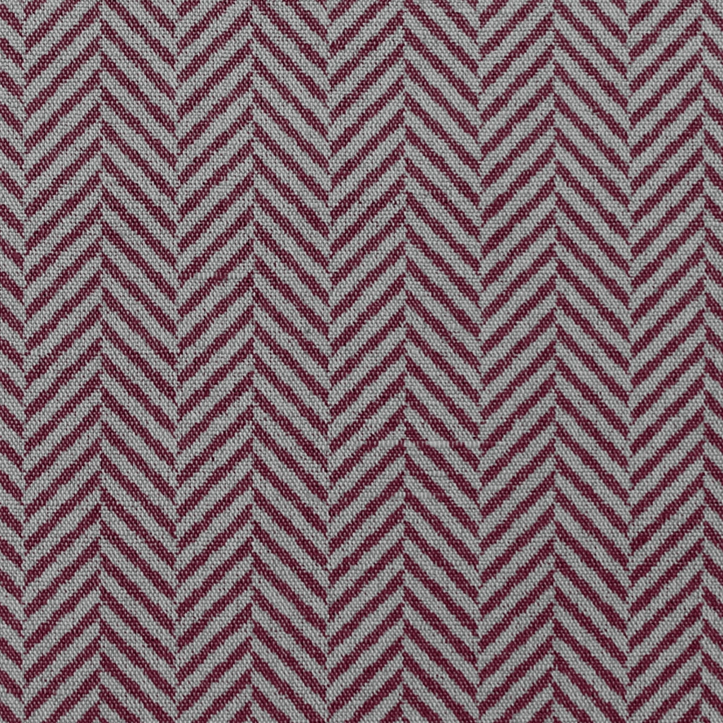 Hugo Cherry Curtain fabric, abstract red herringbone pattern