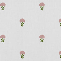 Cheynne Pink - curtain fabric with Pink floral print