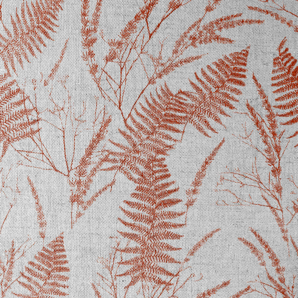 Fernia Crimson Red - Fabric for curtains with Red pattern