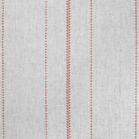 Inari Crimson Red - Curtain fabric with Red striped print