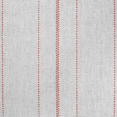 Inari Crimson Red - Curtain fabric with Red striped print