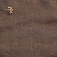 Dark Brown Linen fabric - pre-washed 100% linen. Bianco Cocoa by Ada & Ina.