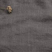 Dark Grey Linen fabric - pre-washed 100% linen. Bianco Granite by Ada & Ina.