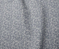 Phila Deep Blue - Curtain fabric with Dark Blue botanical print