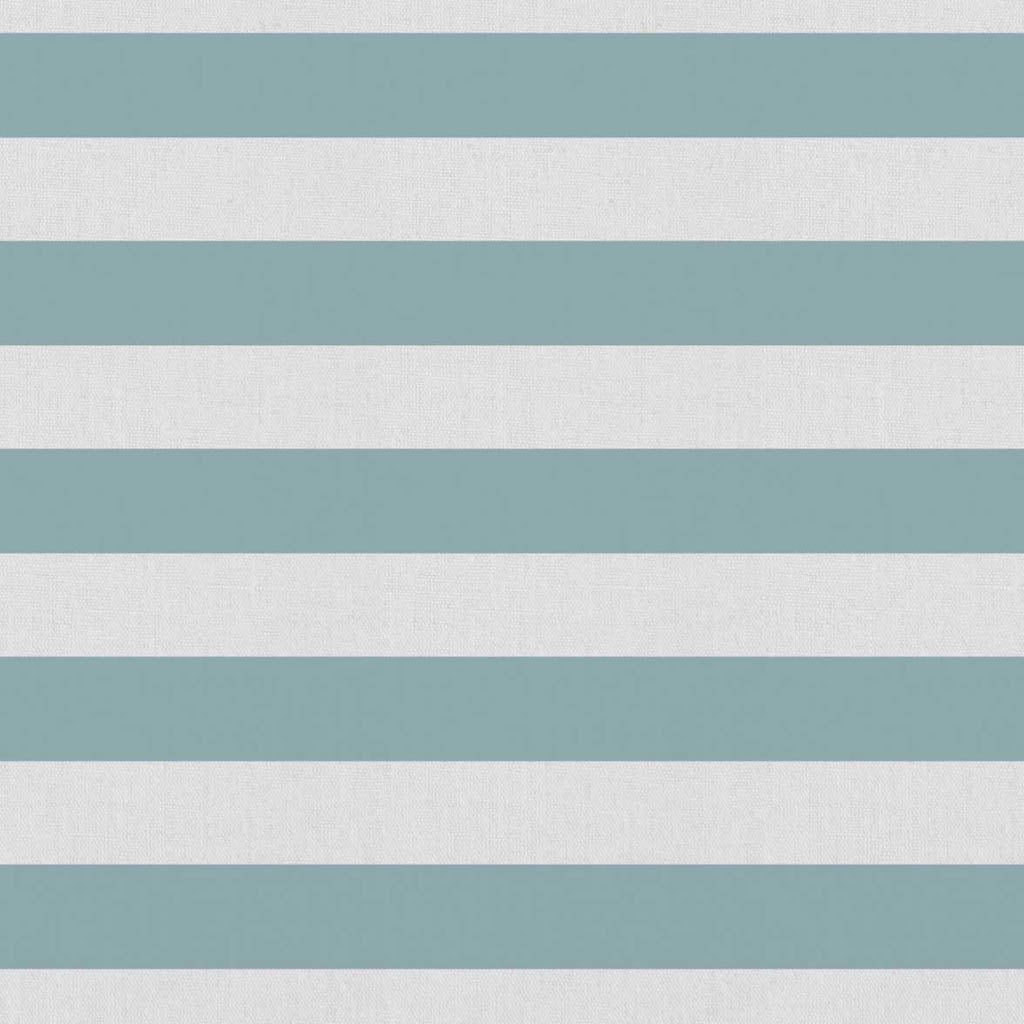 Della Sage-WHT - Linen curtain fabric, Green horizontal stripes