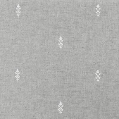 Asli White- - Natural fabric with classical white pattern