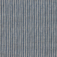 Laila Denim - Curtain fabric with Blue stripes
