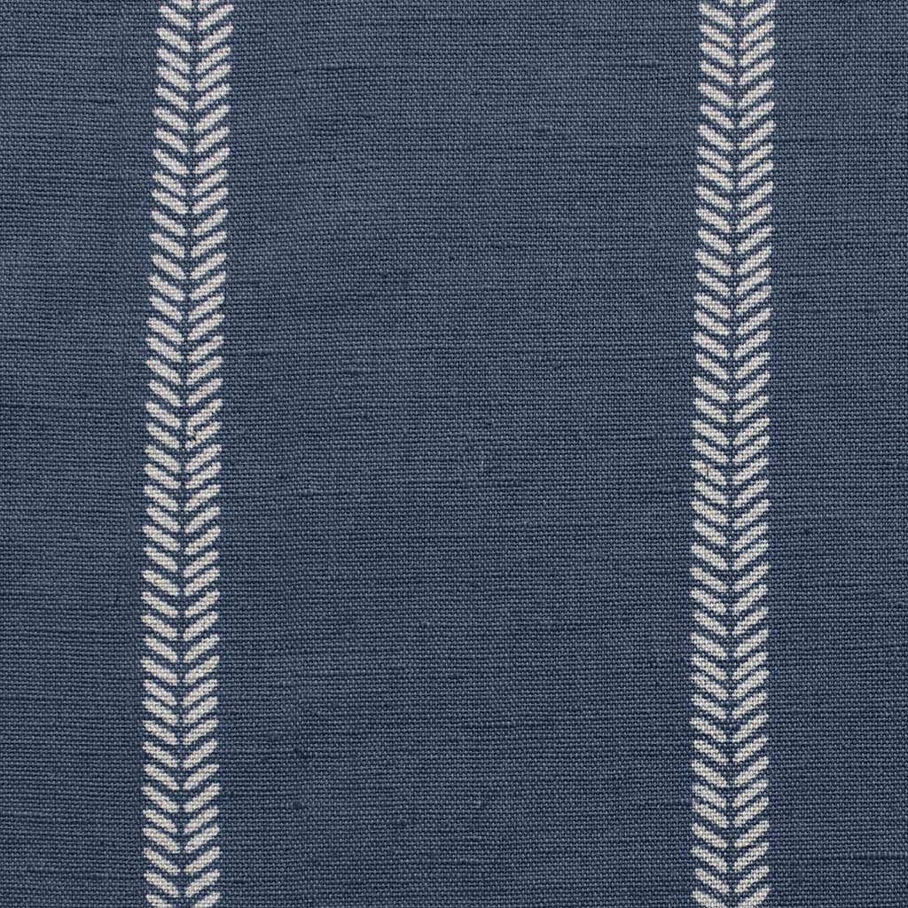 Rana Denim- Blue curtain fabric with hand drawn stripes