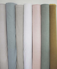 Sage Green colour Linen Mix fabric for warm curtains, blinds and upholstery.