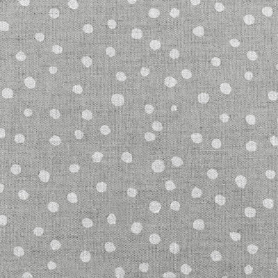 Dottie White - Natural fabric with white dots