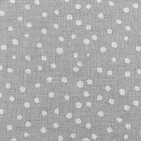 Dottie White - Natural fabric with white dots