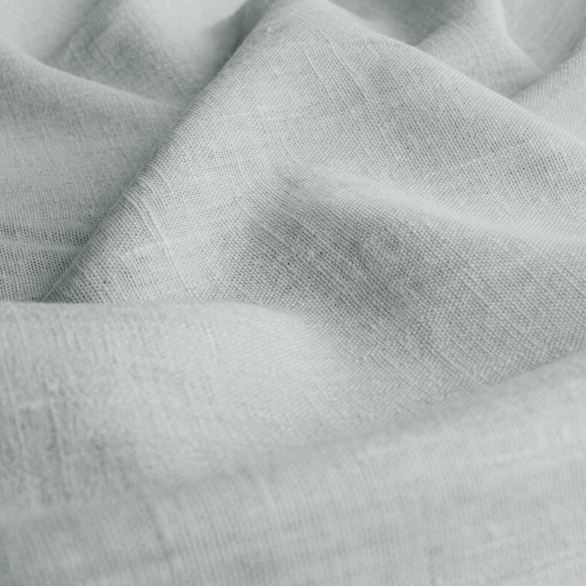 Duck Egg Blue Linen fabric - pre-washed 100% linen curtain fabric. Bianco Duck Egg by Ada & Ina.