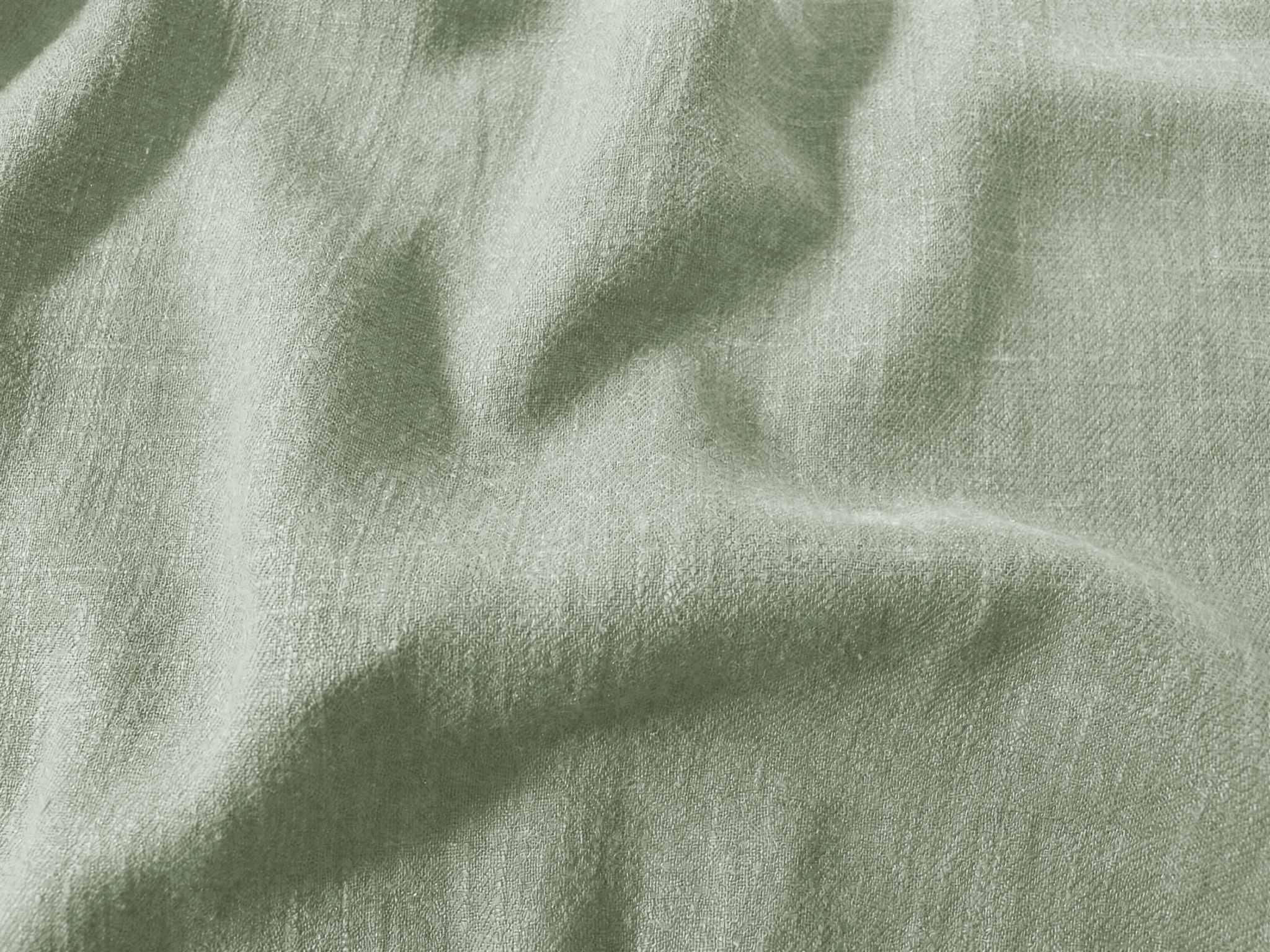 Duck egg Blue Linen Cotton fabric. Very soft - close-up. Enni Duck Egg by Ada & Ina
