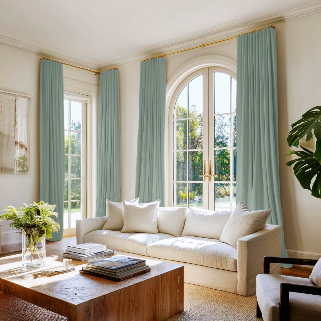 Made to measure curtains, Duck Egg Blue