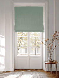 Duck Egg Blue Roman blind