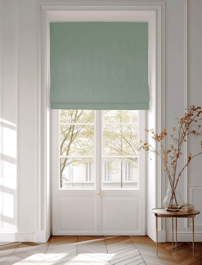Duck Egg Blue Roman blind