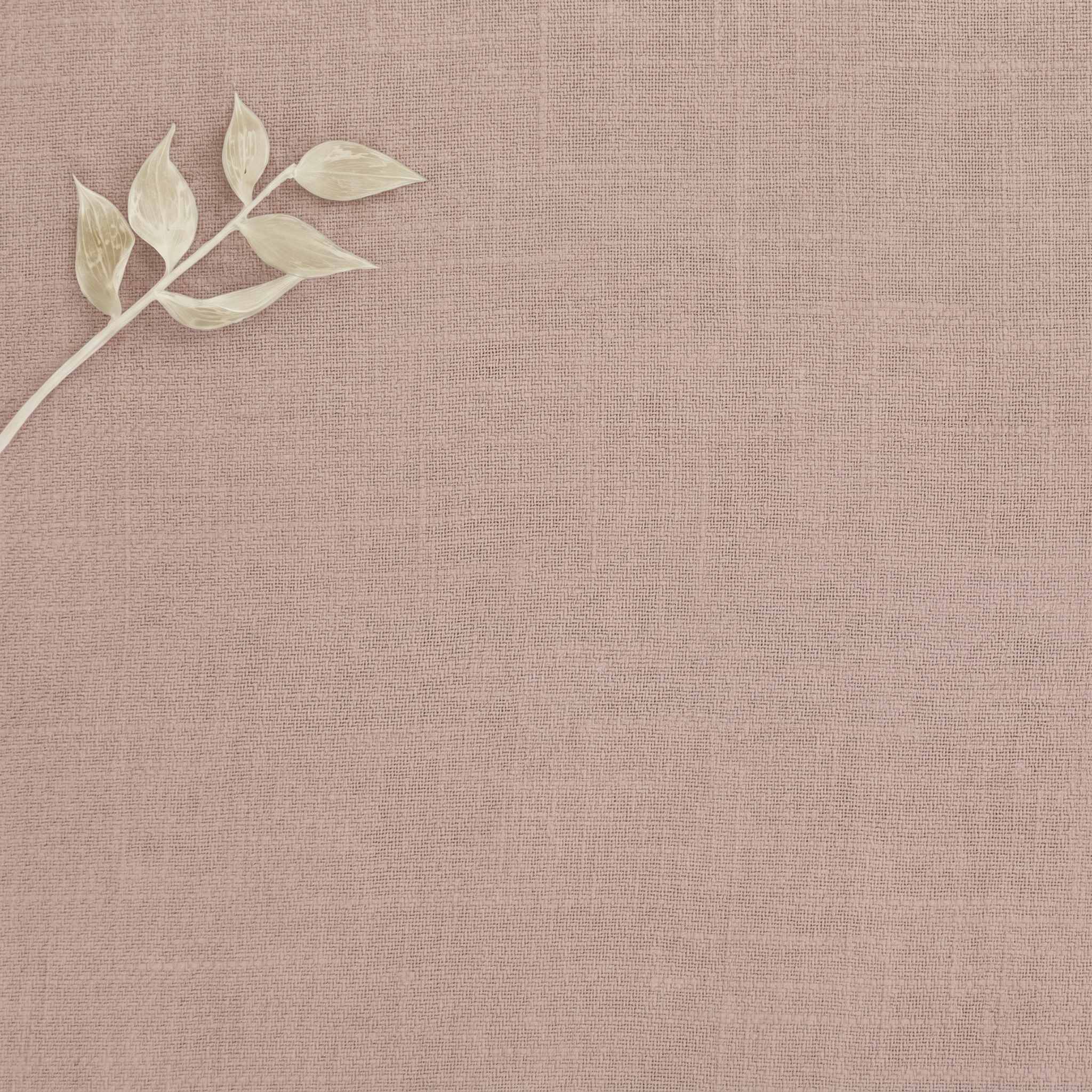 Dusty Pink Linen Cotton fabric. Very soft. Enni Old Rosa by Ada & Ina