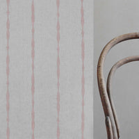 Irina Dusty Pink - Curtain fabric with Pink abstract print