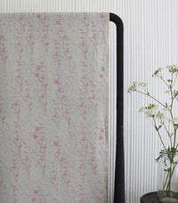 Breeze Dusty Pink - Curtain fabric with Pink botanical pattern